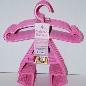 20 Pink Baby Hangers Bulk Bundle Retail Kids Newborn Toddler Closet Organizer